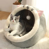 Cozy Foldable Semi-Enclosed Cat Bed