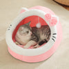 Cozy Foldable Semi-Enclosed Cat Bed