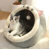 Cozy Foldable Semi-Enclosed Cat Bed