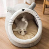 Cozy Foldable Semi-Enclosed Cat Bed