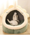 Cozy Foldable Semi-Enclosed Cat Bed