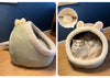 Cozy Foldable Semi-Enclosed Cat Bed